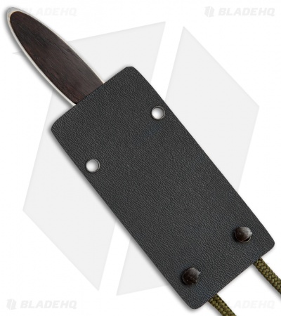 JD Van Deventer V1 Slim Neck Knife Fixed Blade Ebony Wood (2.75" Satin)