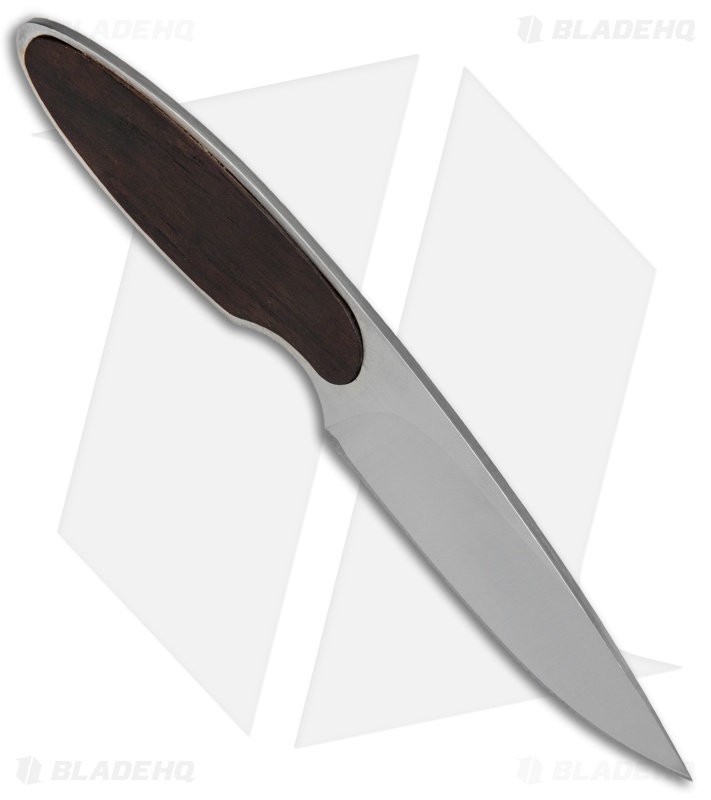 JD Van Deventer V1 Slim Neck Knife Fixed Blade Ebony Wood (2.75" Satin)