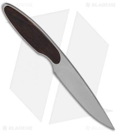 JD Van Deventer V1 Slim Neck Knife Fixed Blade Ebony Wood (2.75" Satin)