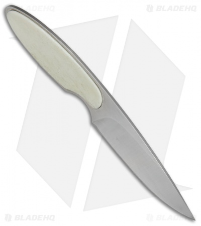 JD Van Deventer V1 Slim Neck Knife Fixed Blade Giraffe Bone (2.75" Satin)