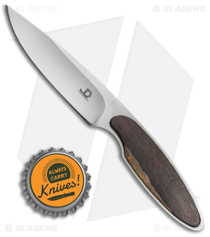 JD Van Deventer V1 Slim Neck Knife Fixed Blade Redbush (2.75" Satin)
