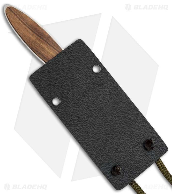 JD Van Deventer V1 Slim Neck Knife Fixed Blade Tamboti Wood (2.75" Satin)