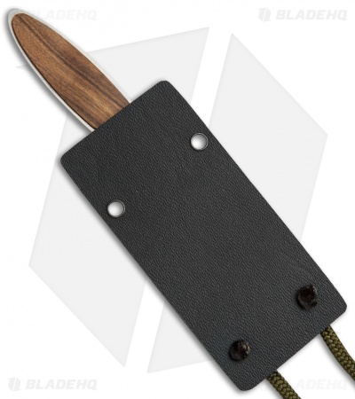 JD Van Deventer V1 Slim Neck Knife Fixed Blade Tamboti Wood (2.75" Satin)