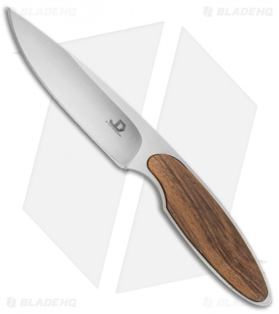 JD Van Deventer V1 Slim Neck Knife Fixed Blade Tamboti Wood (2.75" Satin)