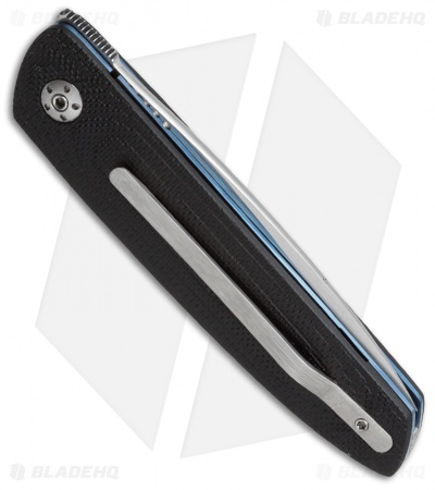 JD van Deventer JN Everyday Flipper Liner Lock Knife Black G-10 (2.5" Satin)
