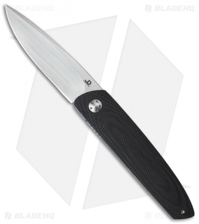 JD van Deventer JN Everyday Flipper Liner Lock Knife Black G-10 (2.5" Satin)