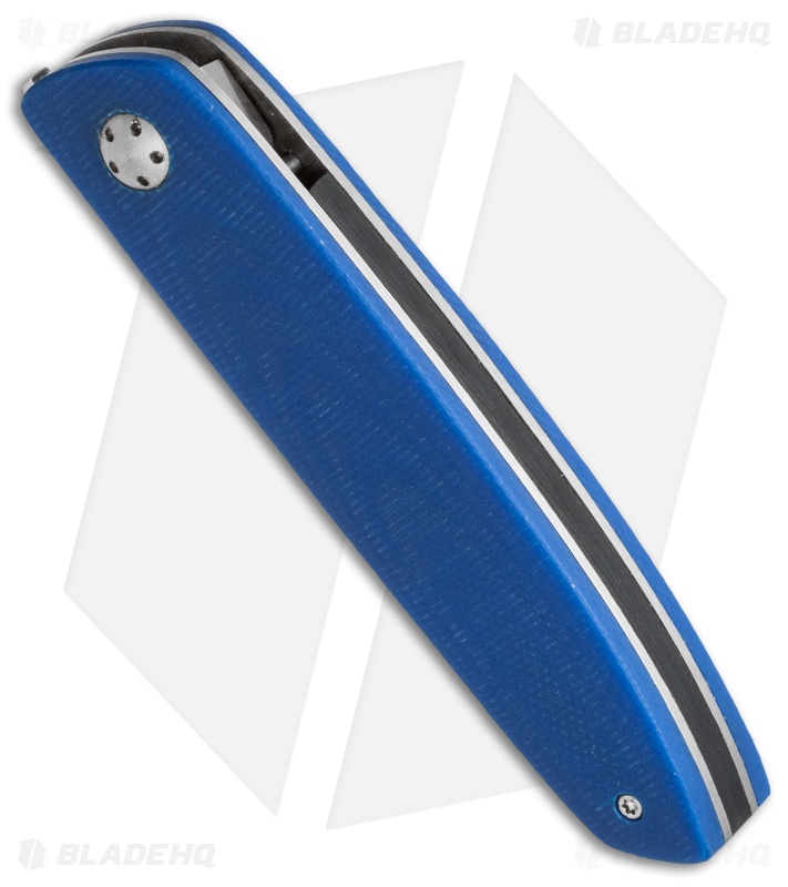 JD van Deventer JN Everyday Flipper Liner Lock Knife Blue G-10 (2.5" Satin)