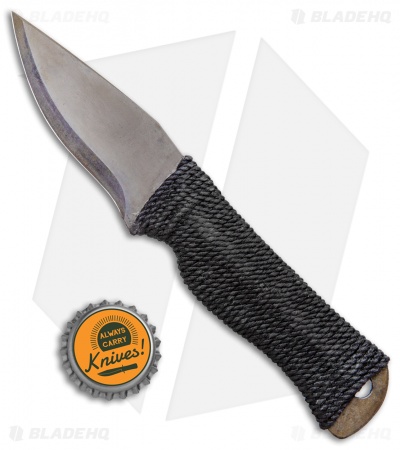 John Gray Custom Custode Fixed Blade Knife Heat Treated Ti (3" Flamed) 