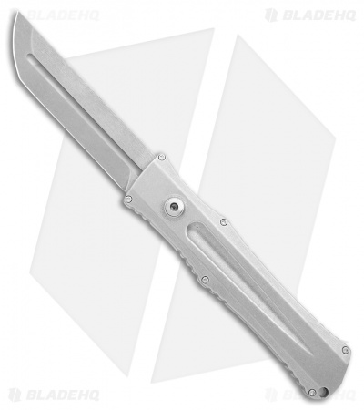 John Gray Custom Gravitron OTF Gravity Knife Tumbled (3.625" Stonewash)