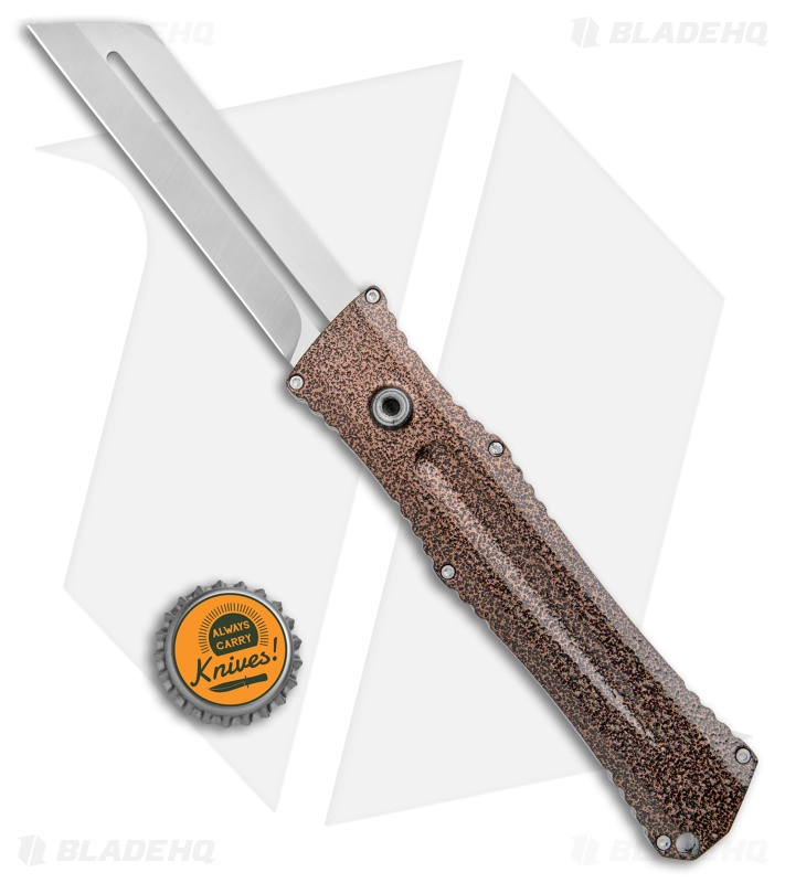 John Gray Custom Prototype Gravitron OTF Gravity Knife Copper Vein (3.75" Satin)
