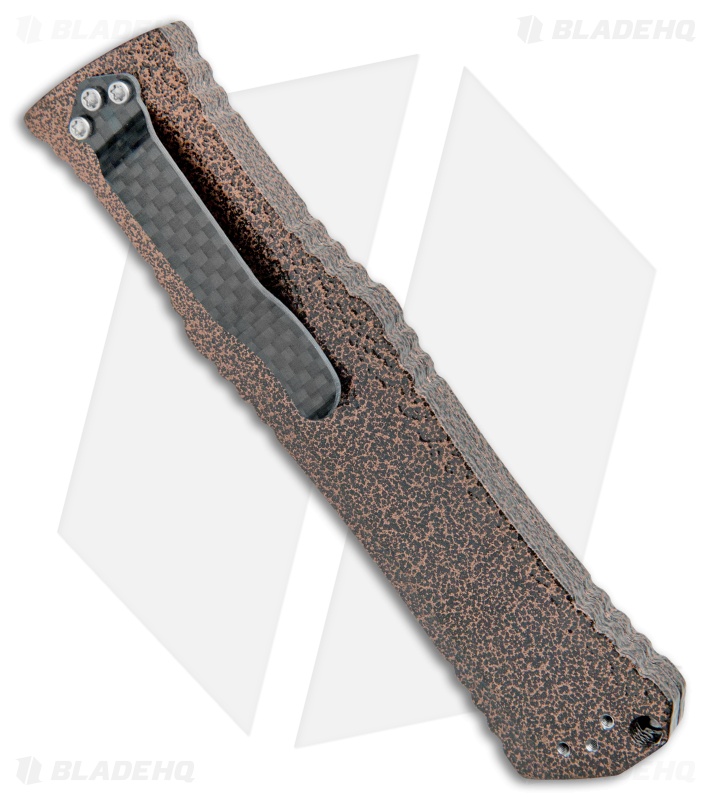 John Gray Custom Prototype Gravitron OTF Gravity Knife Copper Vein (3.75" Satin)