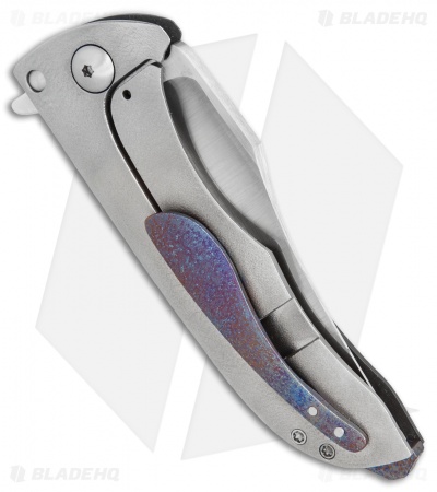 John Gray Custom Splitter Frame Lock Knife Marbled Carbon Fiber (3.375" Satin)