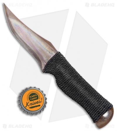 John Gray Custom Ti Boner Fixed Blade Knife Heat Treated Ti (3" Flamed) 