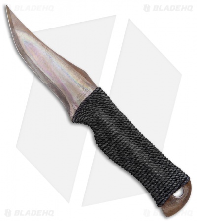 John Gray Custom Ti Boner Fixed Blade Knife Heat Treated Ti (3" Flamed) 