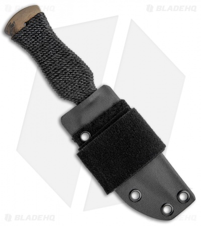 John Gray Custom Dagger Fixed Blade Knife (3.9" Flamed Titanium)