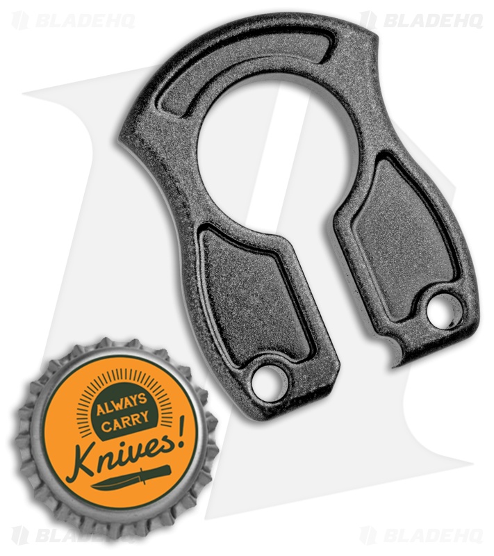 John Gray Keyper Bottle Opener Keychain -Dark Gray Titanium - Blade HQ