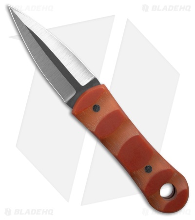John Gray Knives Custom Dagger Fixed Blade Knife Lager Micarta (3" Stonewash)