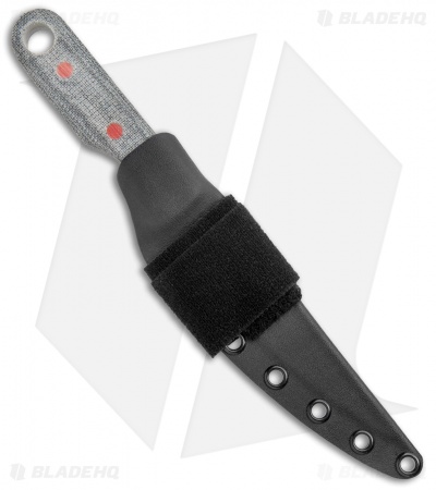 John Gray Knives Custom Fixed Blade Fillet Knife Black Terotuf (5" Graytanium)