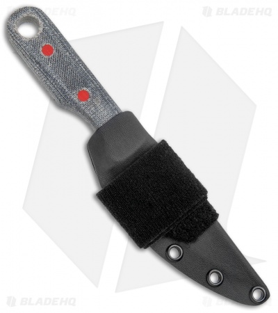 John Gray Knives Custom Fixed Blade Steak Knife Black Terotuf (3.5" Graytanium)