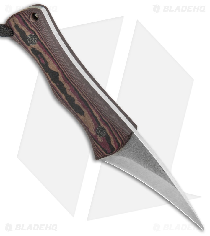 John Gray Knives Custom Spur Fighting Fixed Blade Knife (2.5" Stonewash)