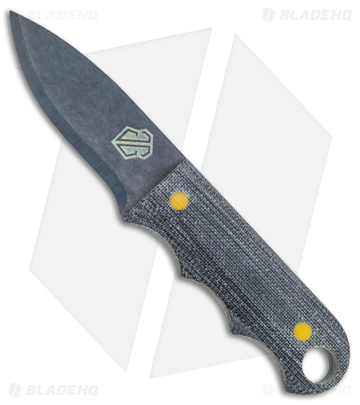 John Gray Custom Three Finger Fixed Blade Knife TeroTuf (3.1" Graytanium)
