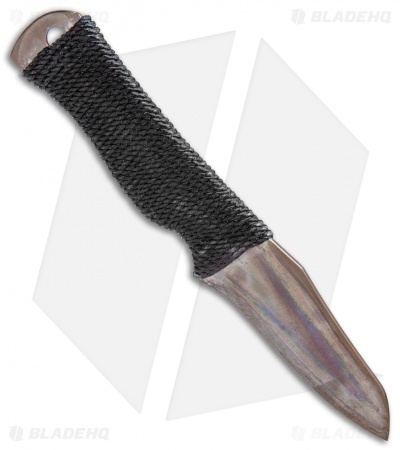 John Gray Custom Wharncliffe Fixed Blade Knife Heat Treated Ti (3" Flamed) 