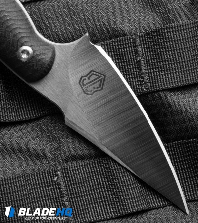 John Gray Custom Accomplice Bowie Knife Black G-10 (3.25" Satin)