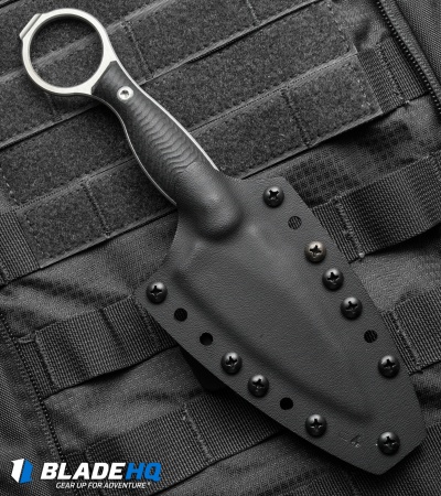John Gray Custom Accomplice Bowie Knife Black G-10 (3.25" Satin)