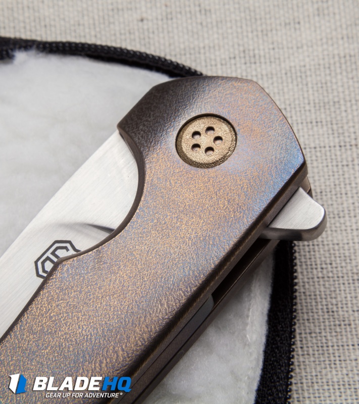 John Gray Custom Intercept Flipper Knife Full Ti (3.75" Satin)