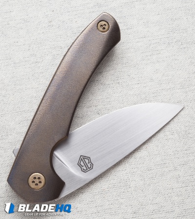 John Gray Custom Intercept Flipper Knife Full Ti (3.75" Satin)