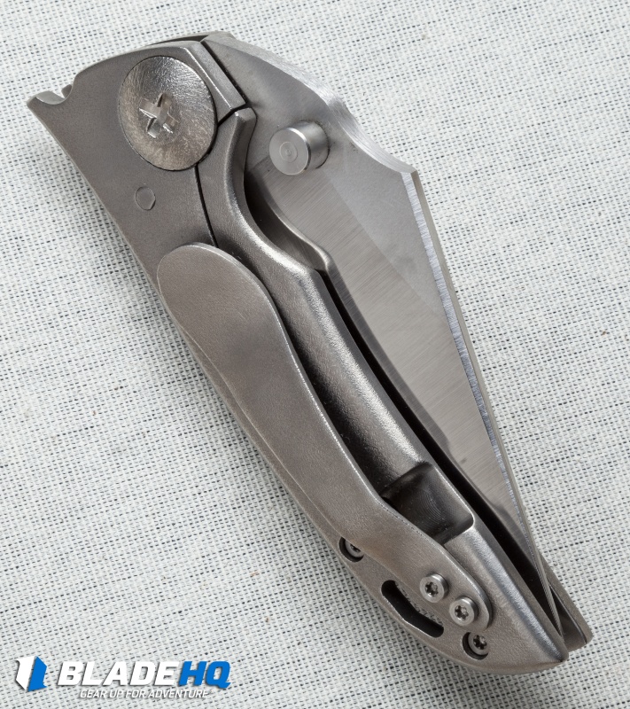 John Gray Custom THUCK Frame Lock Knife Titanium (3.5" Satin)