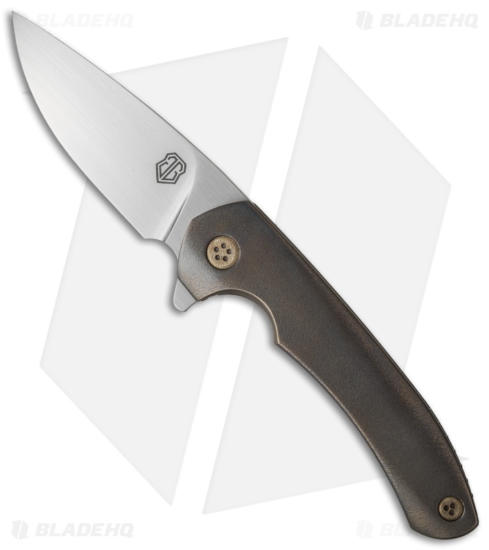 John Gray Custom Intercept Flipper Knife Full Ti (3.75" Satin)