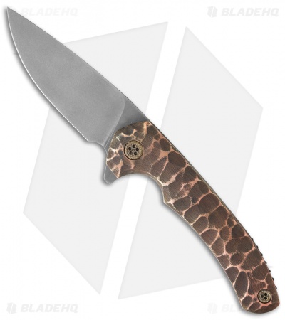 John Gray Custom Intercept Flipper Knife Copper (3.875" Bead Blast)