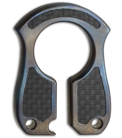 Don't Tread On Me Carbon Fiber Keychain | Teardrop Shape With Gunmetal Gray Finish | Split Ring Included