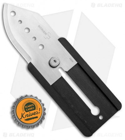 Boker Plus Kubasek Slyde-R Credit Card Knife Black G-10 (2.25" Satin) 01BO259
