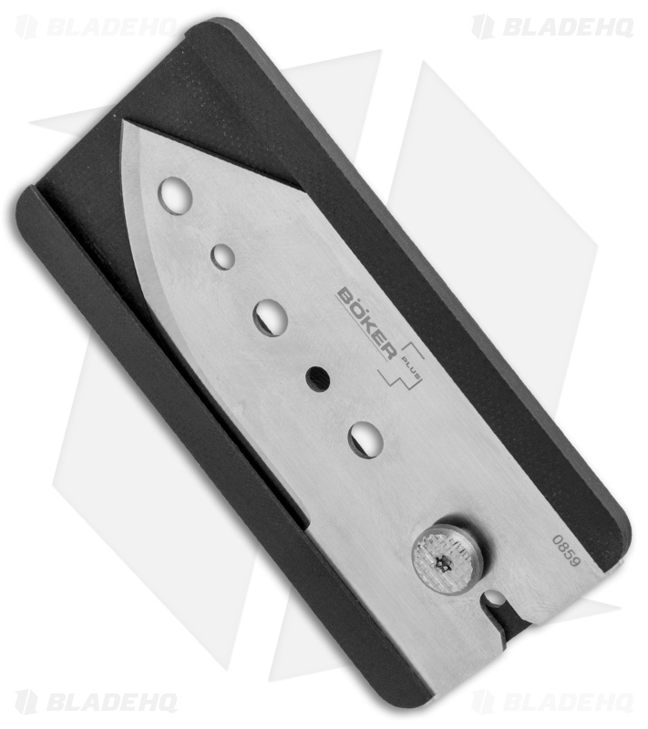 Boker Plus Kubasek Slyde-R Credit Card Knife Black G-10 (2.25" Satin) 01BO259