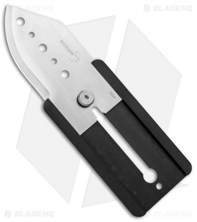 Boker Plus Kubasek Slyde-R Credit Card Knife Black G-10 (2.25" Satin) 01BO259