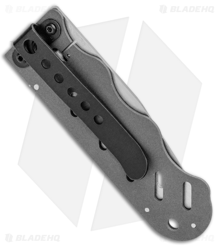 John Kubasek Stowaway Money Clip Knife Titanium/CF (3" Satin)