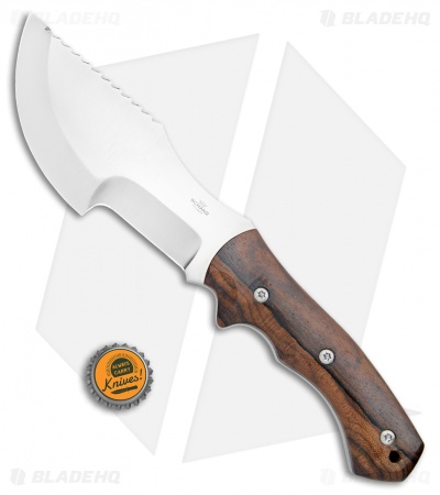 Jurgen Schanz Custom WSK Tracker Knife Wood Handle (6.5" Satin)