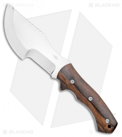 Jurgen Schanz Custom WSK Tracker Knife Wood Handle (6.5" Satin)