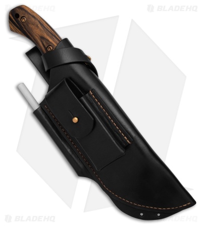 Jurgen Schanz WSK Tracker Knife White Ebony Wood (6.5" Damascus)