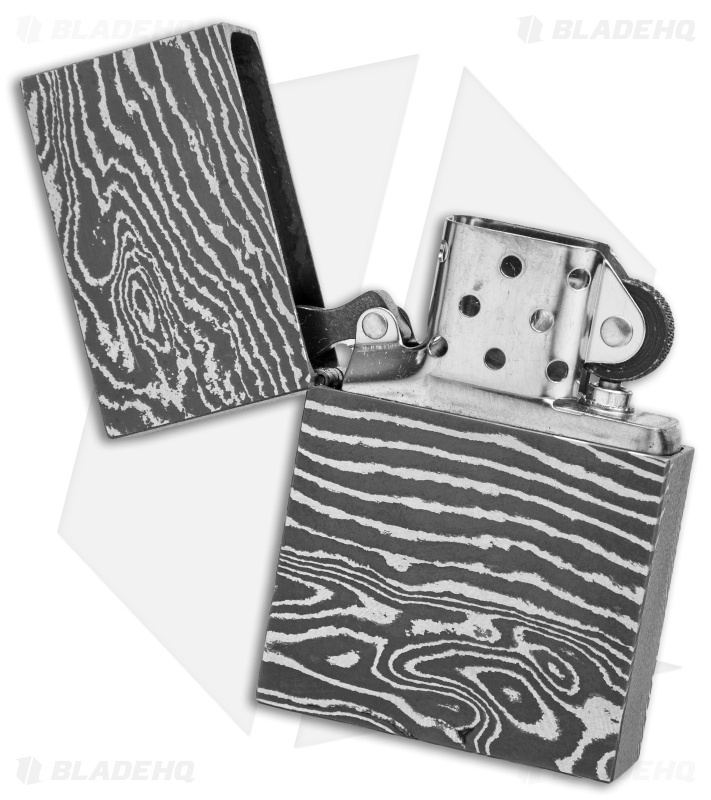 Jurgen Schanz Custom Damascus Steel Lighter Germany