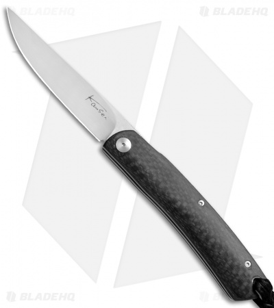 Kansei Matsuno Custom DB07 Friction Folder Knife Carbon Fiber #2 (3.125" Satin)