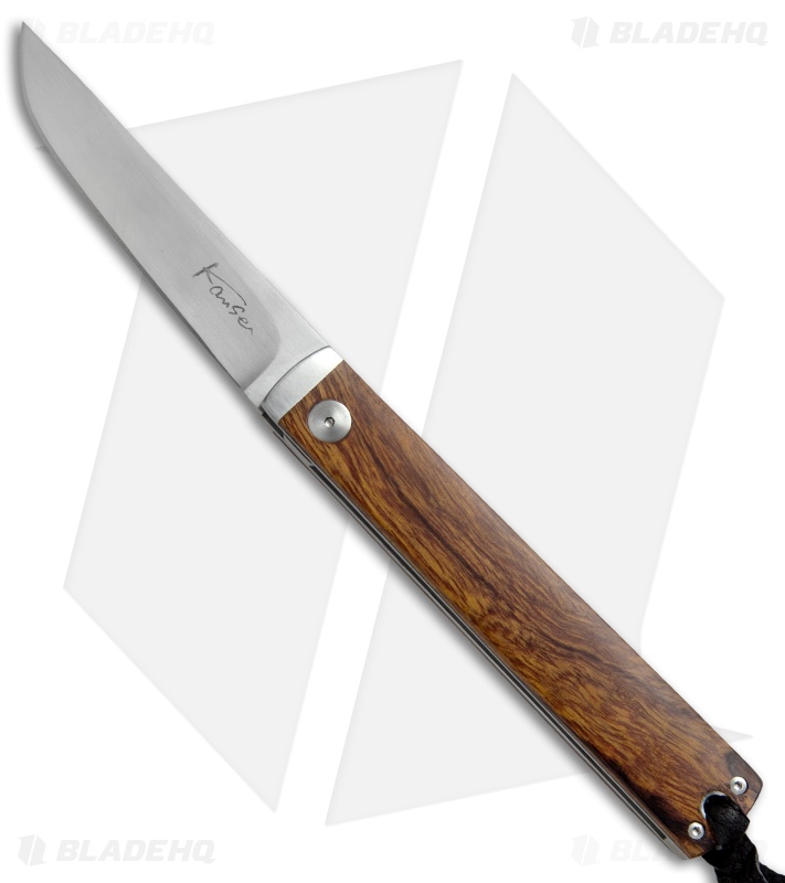 Kansei Matsuno Custom DB09 Friction Folder Knife Ironwood (2.875" Satin)