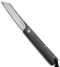 Kansei Matsuno Custom F011 Medium Friction Folder Knife Carbon Fiber (3" Satin)