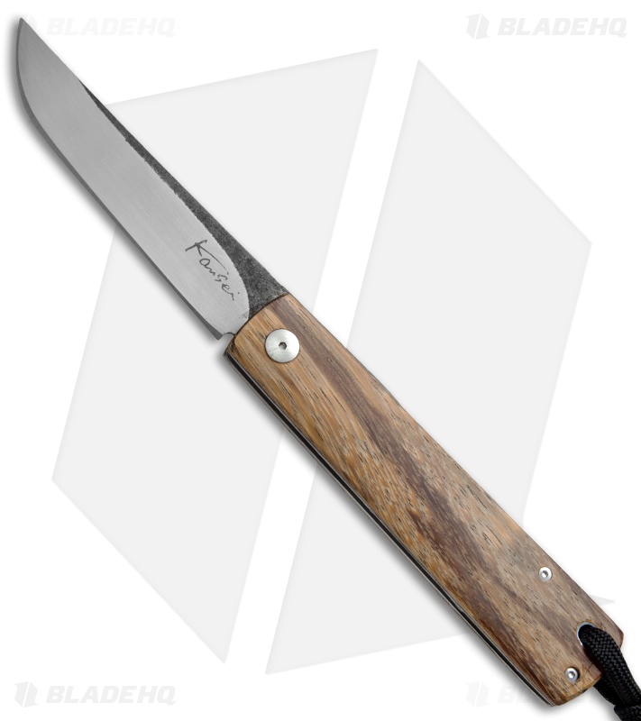 Kansei Matsuno Custom F033 Friction Folder Knife Light Wood (3" Satin)