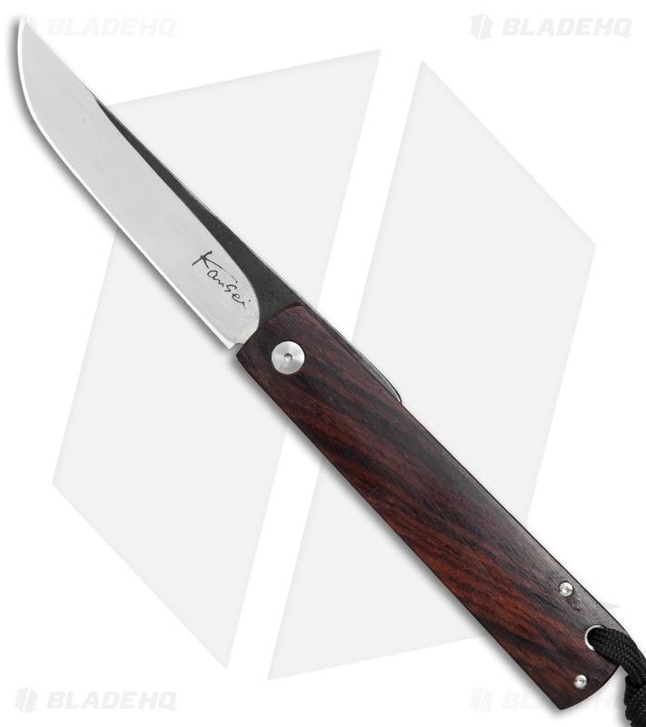 Kansei Matsuno Custom F033 Friction Folder Knife Cocobolo Wood (3" Satin)