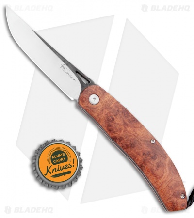 Kansei Matsuno Custom F06 Friction Folder Burl Wood (3" Satin)