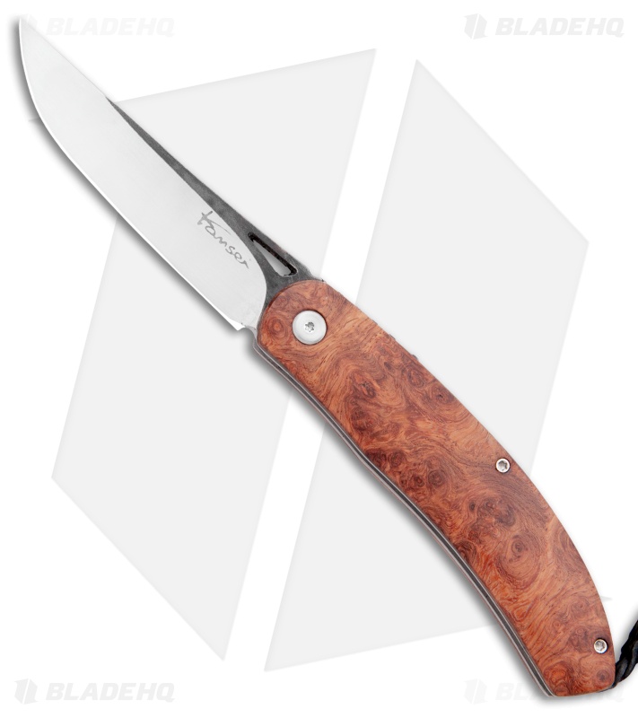 Kansei Matsuno Custom F06 Friction Folder Burl Wood (3" Satin)