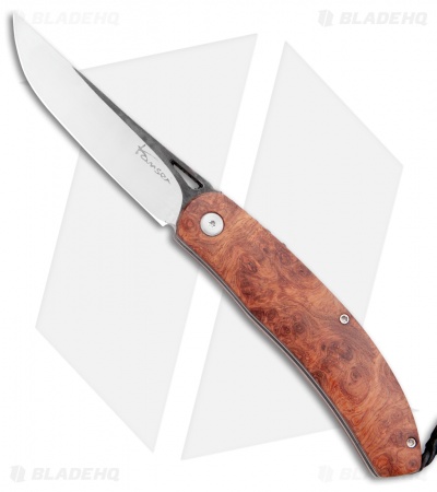 Kansei Matsuno Custom F06 Friction Folder Burl Wood (3" Satin)